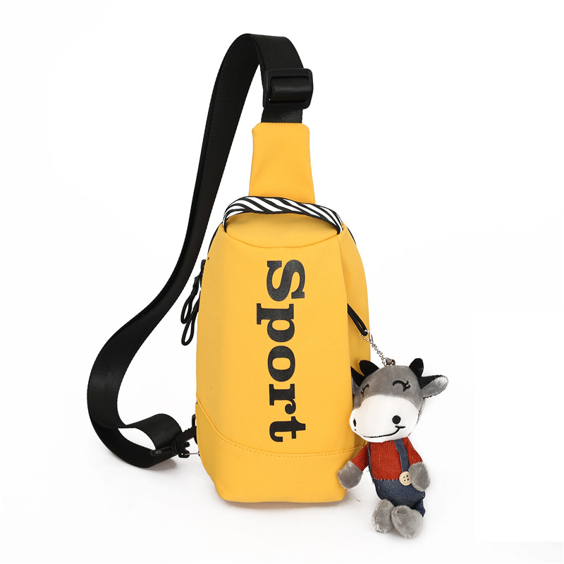 男潮牌运动胸包小号防水休闲单肩包 仟仁狮男士包袋