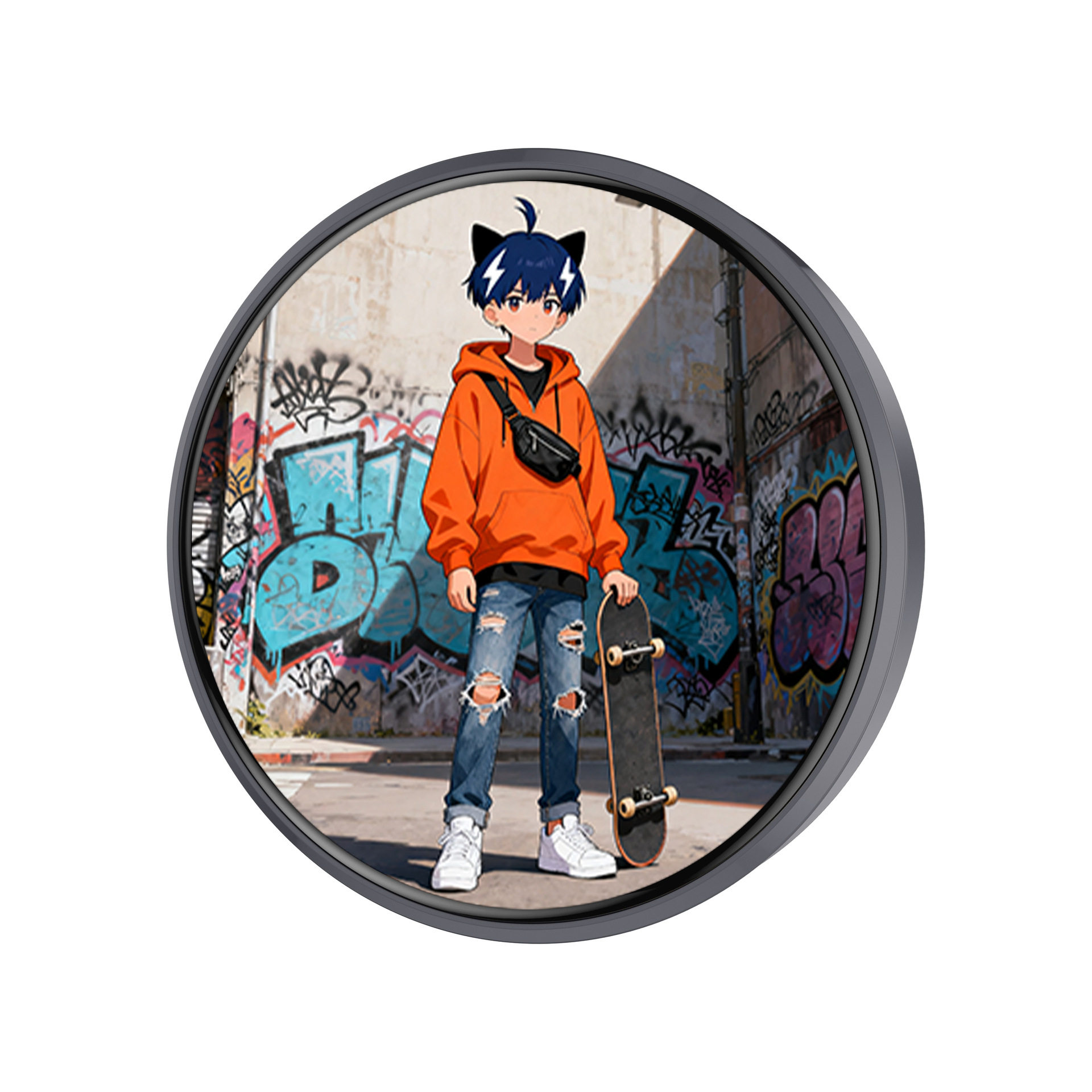 触屏赛博电子吧唧二次元动漫电子徽章谷子礼品潮玩挂件装饰BJ4,淘宝优惠券,粉丝福利购,淘宝优惠卷