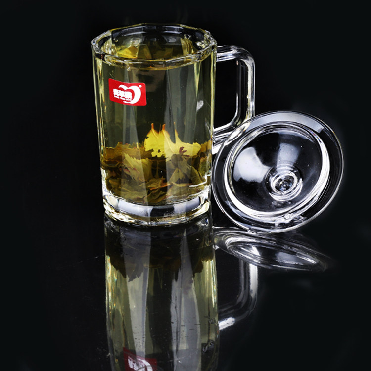 买一送一加厚手柄耐热玻璃茶杯开水杯带盖彩盒礼品杯家用玻璃杯子,淘宝优惠券,粉丝福利购,淘宝优惠卷