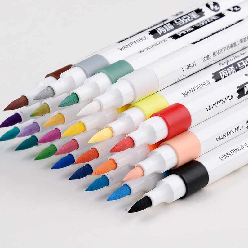 新款直销【72色】儿童软头丙烯马克笔可水洗美术手抄报美术绘画涂,淘宝优惠券,粉丝福利购,淘宝优惠卷