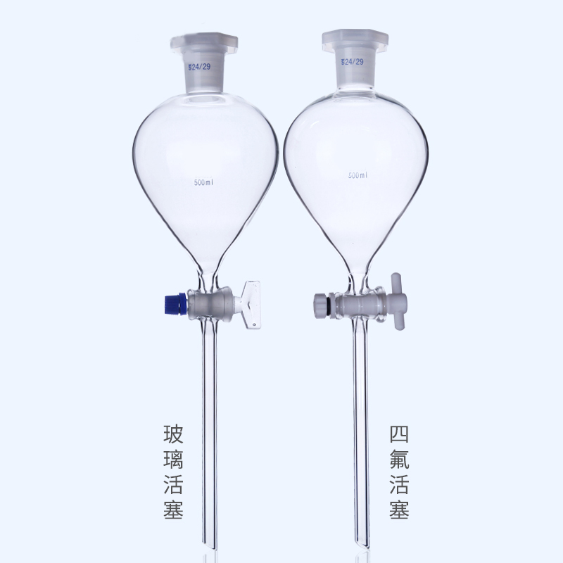 球形分液漏斗实验室玻璃滴液漏斗四氟活塞60/125/250/500ml - 图2