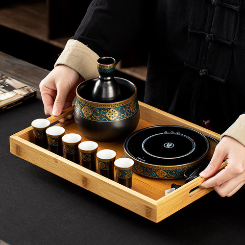 介屋温酒器套装酒杯烫酒壶家用温酒壶酒具加热黄酒煮酒器微醺国风 - 图3