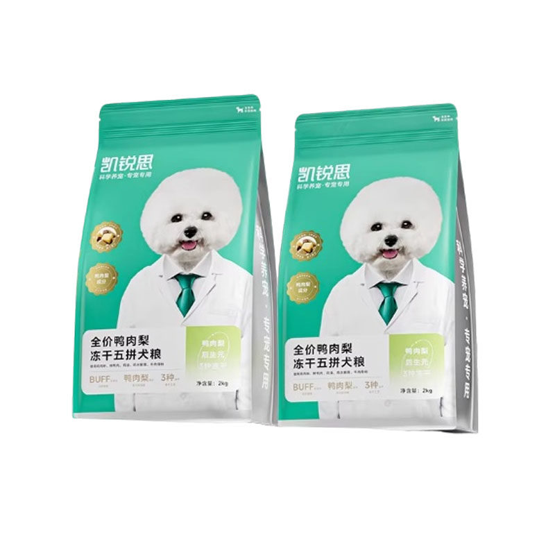 凯锐思冻干五拼犬粮通用粮鸭肉梨成幼犬全价泰迪比熊柯基营养狗粮,淘宝优惠券,粉丝福利购,淘宝优惠卷