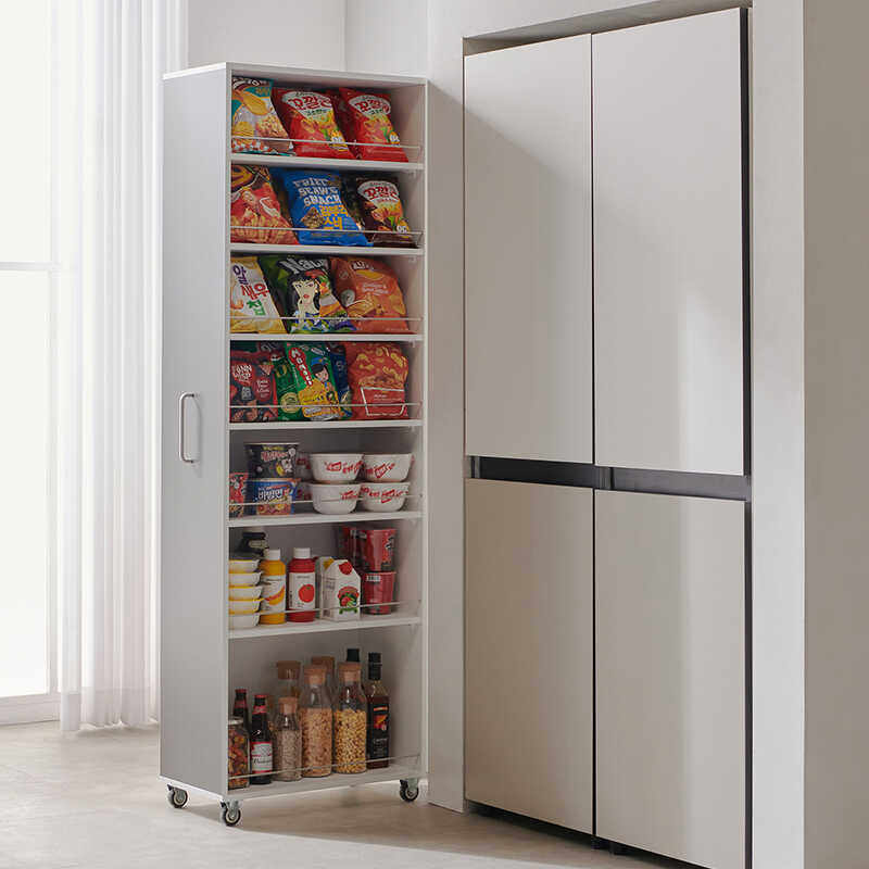 推拉收纳零食柜子可移动夹缝侧面抽拉柜极窄边长条加深侧拉置物架,淘宝优惠券,粉丝福利购,淘宝优惠卷