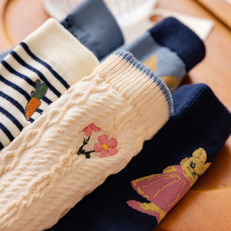 浪莎摩登秋冬天吸汗防臭休闲中筒袜 浪莎outlets店短袜/打底袜/丝袜/美腿袜