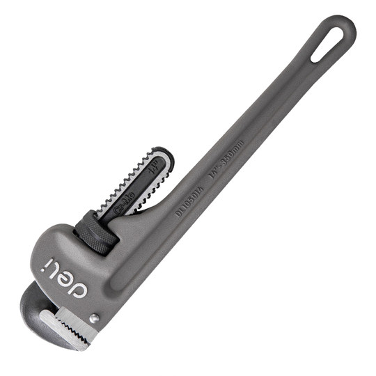 得力超轻铝合金管子钳子工业级水管钳家用大号水管扳手活动管子钳