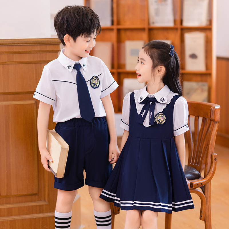 幼儿园园服夏装大班毕业服小学生校服夏季班服六一儿童合唱演出服