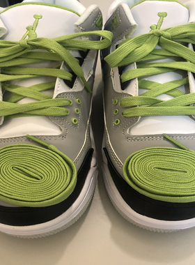 aj3叶绿素原装抹茶摩卡咖啡鞋带