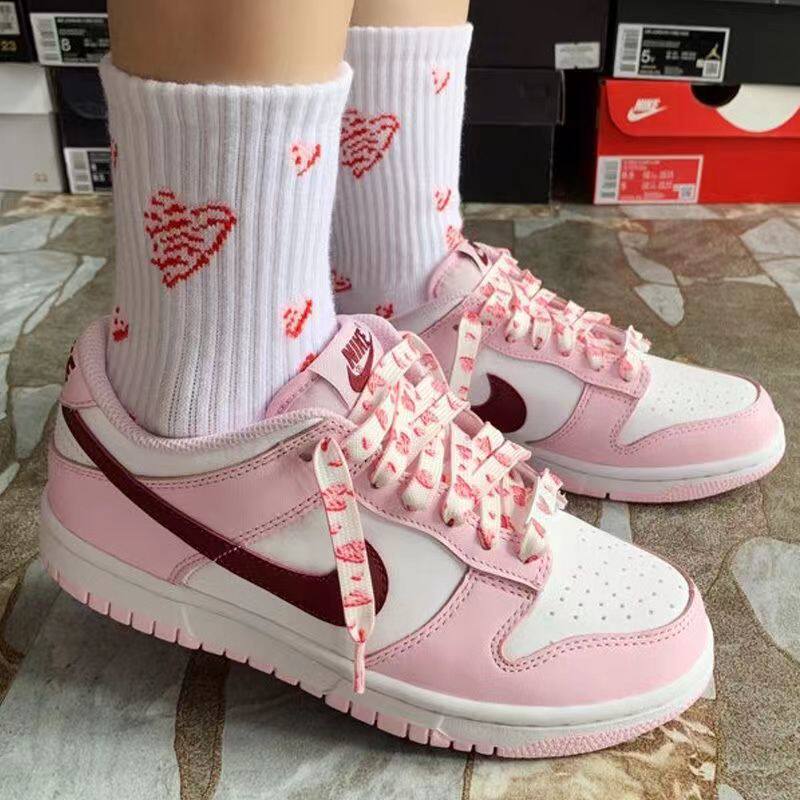 爱心红AF1情人节适配AJ1粉色空军一号AJ粉樱花鞋带男鞋女鞋鞋带潮