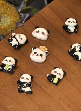 卡通熊猫鞋带扣儿童鞋带配饰挂件