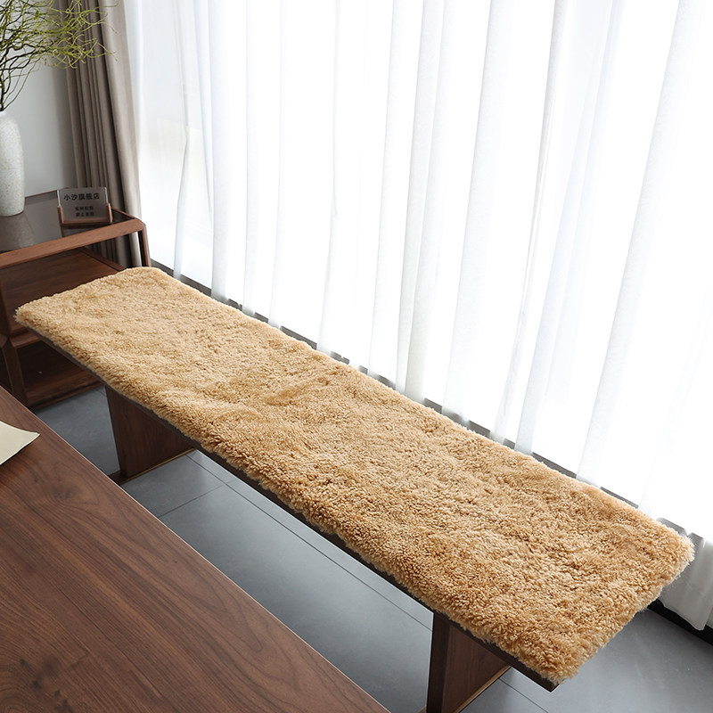 小沙卷花羊羔毛沙发垫羊毛椅垫地毯地垫长凳榻榻米飘窗垫可定制做,淘宝优惠券,粉丝福利购,淘宝优惠卷