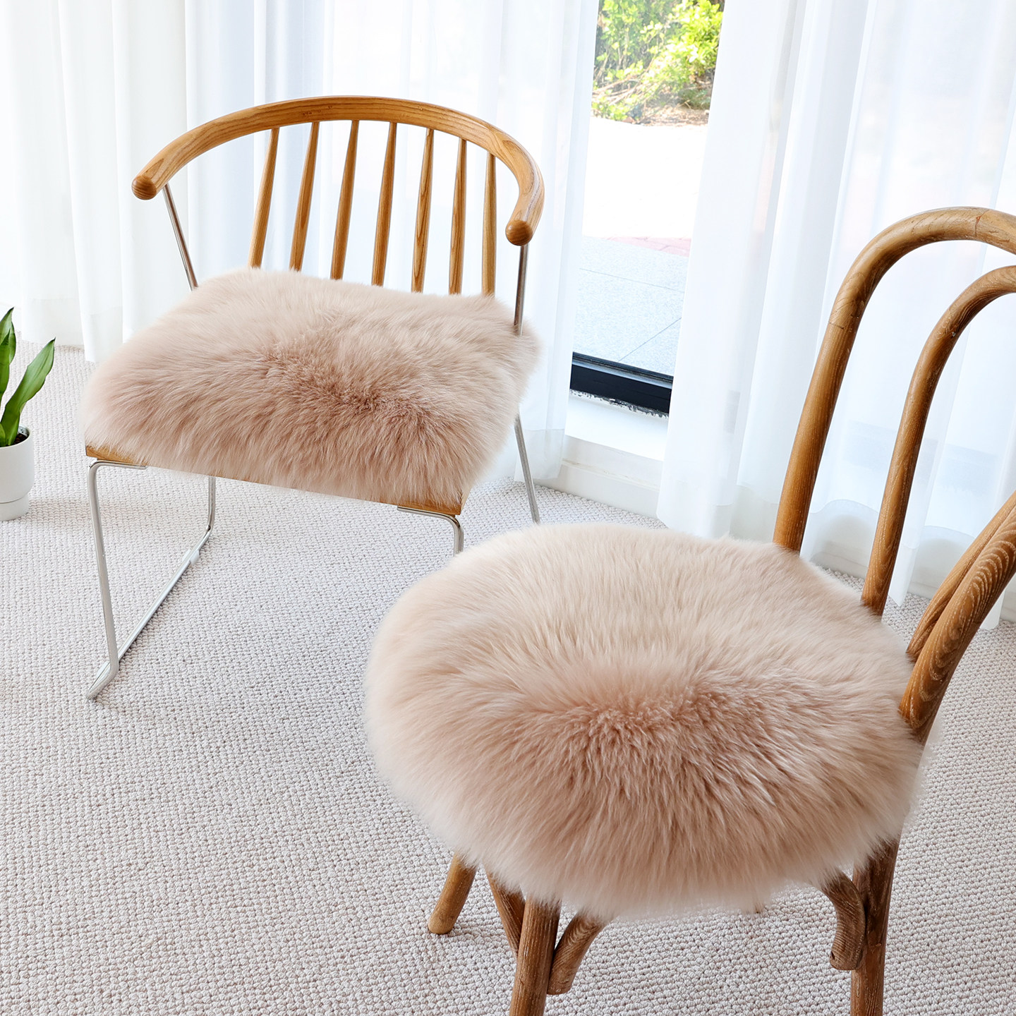 澳洲羊皮纯羊毛沙发垫纯羊毛沙发垫坐垫椅垫方垫电脑椅垫学生椅垫