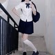 Stupid jk uniform college slim waist-tight short-sleeved shirt