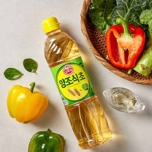 韩国进口不倒翁酿造醋500ml瓶装酿造食醋糙米醋寿司料理调味 - 图0