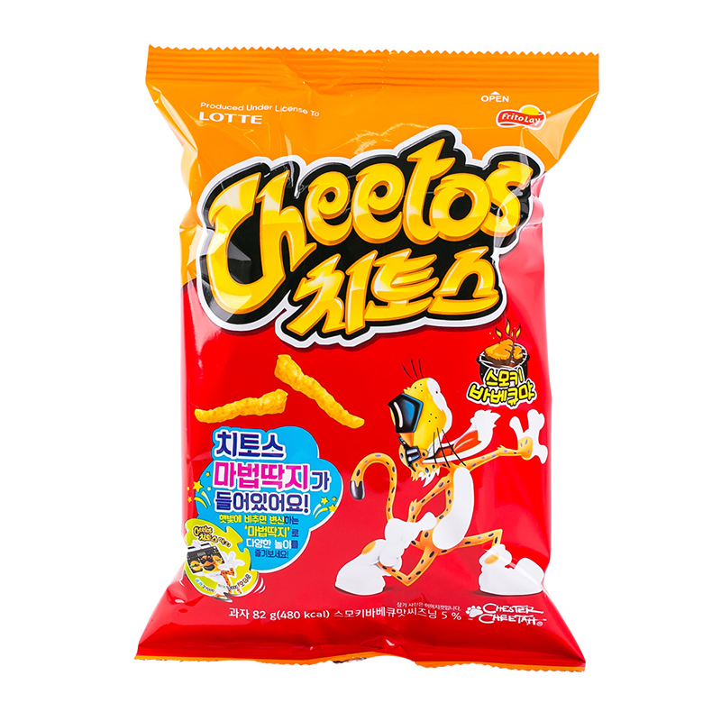 韩国进口零食品膨化食品乐天cheetos起托斯烧烤味88g - 图3