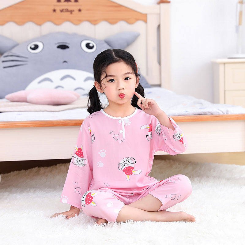 睡衣男童连体棉绸吸汗春款幼儿棉球 溪嘉琪睡衣/家居服套装