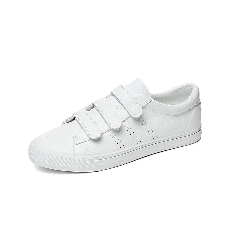 潮男鞋夏季男士防水皮面小白鞋魔术贴粘扣低帮鞋学生运动休闲板鞋,淘宝优惠券,粉丝福利购,淘宝优惠卷