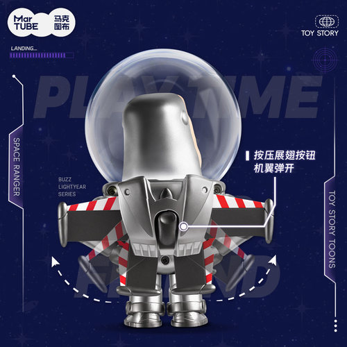 马克图布巴斯光年泡泡头潮玩灯玩具总动员摆件迪士尼手办盲盒周边 - 图2