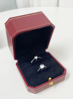 【气质仿真假对戒情侣戒指】