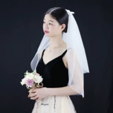 Фата основное свадебное платье свадебный сертификат юбилей путешествия фото реквизит маленькая фата короткая супер фея стиль новый белый