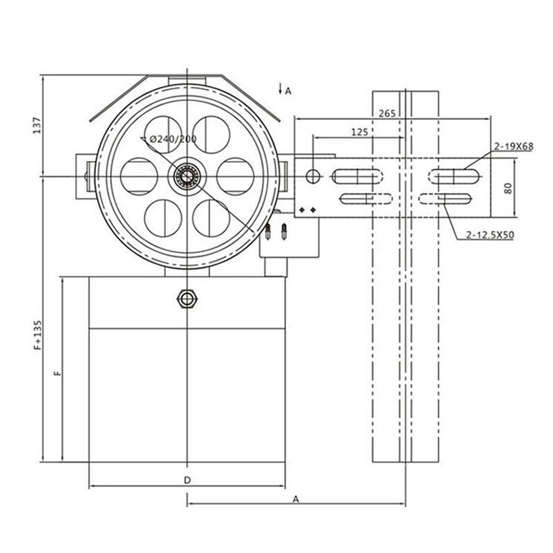 正品电梯底坑涨紧装置OX-300A涨紧轮重锤限速器电梯配件 - 图1