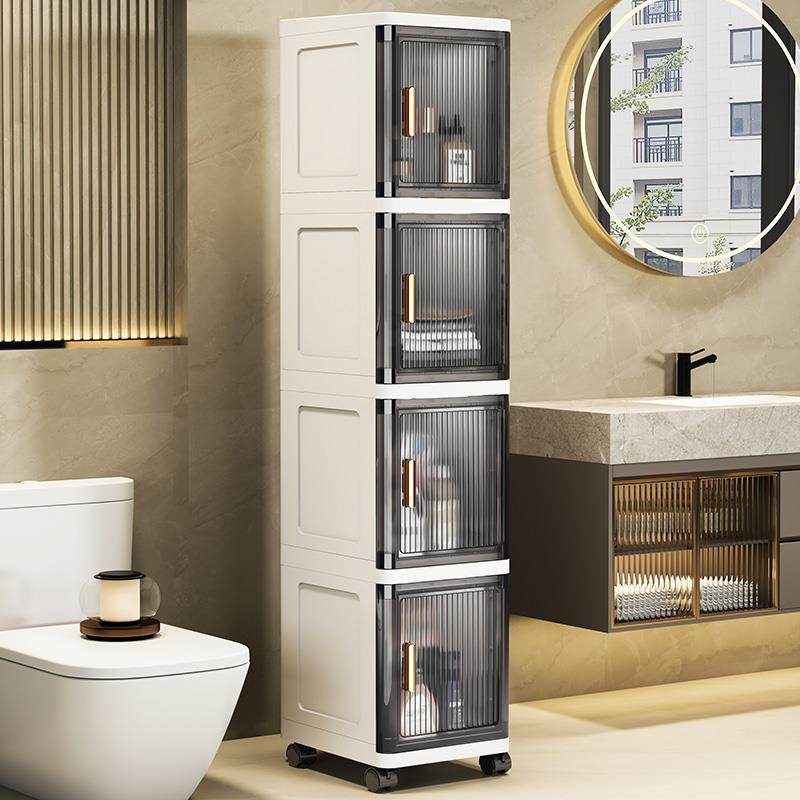 浴室夹缝收纳柜缝隙窄柜25/30宽卫生间置物架多层杂物落地爽小爽,淘宝优惠券,粉丝福利购,淘宝优惠卷