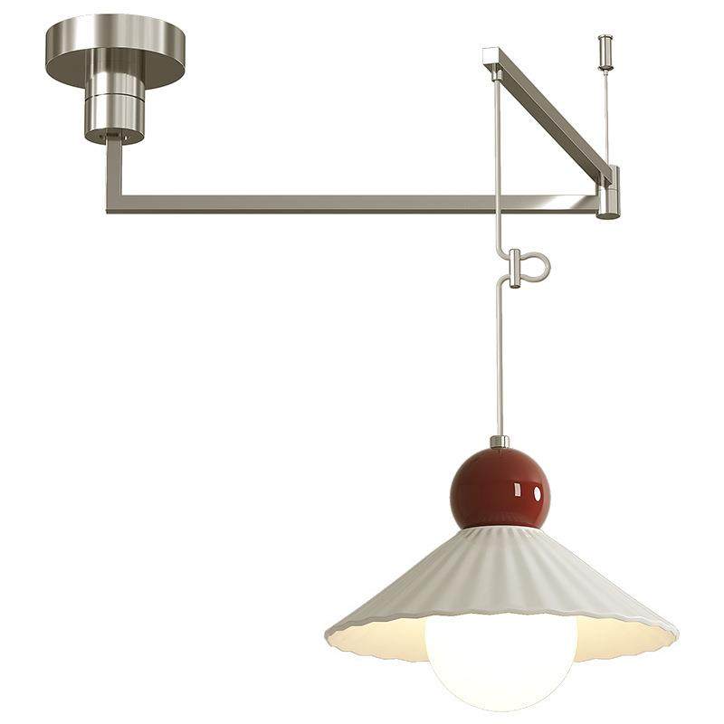 全光谱摇臂陶瓷餐厅吊灯现代简约餐桌灯奶油风可移位饭厅吧台灯,淘宝优惠券,粉丝福利购,淘宝优惠卷