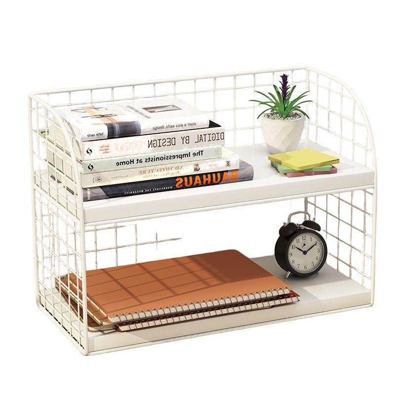 桌面置物架办公桌收纳架桌上书架小型床头飘窗书桌铁艺分层整理架,淘宝优惠券,粉丝福利购,淘宝优惠卷