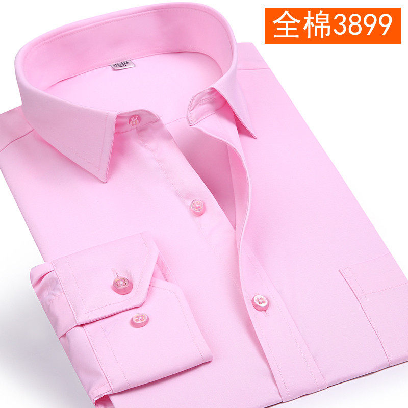男士长袖纯棉加大码中年休闲装衬衫 欧泽达衬衫