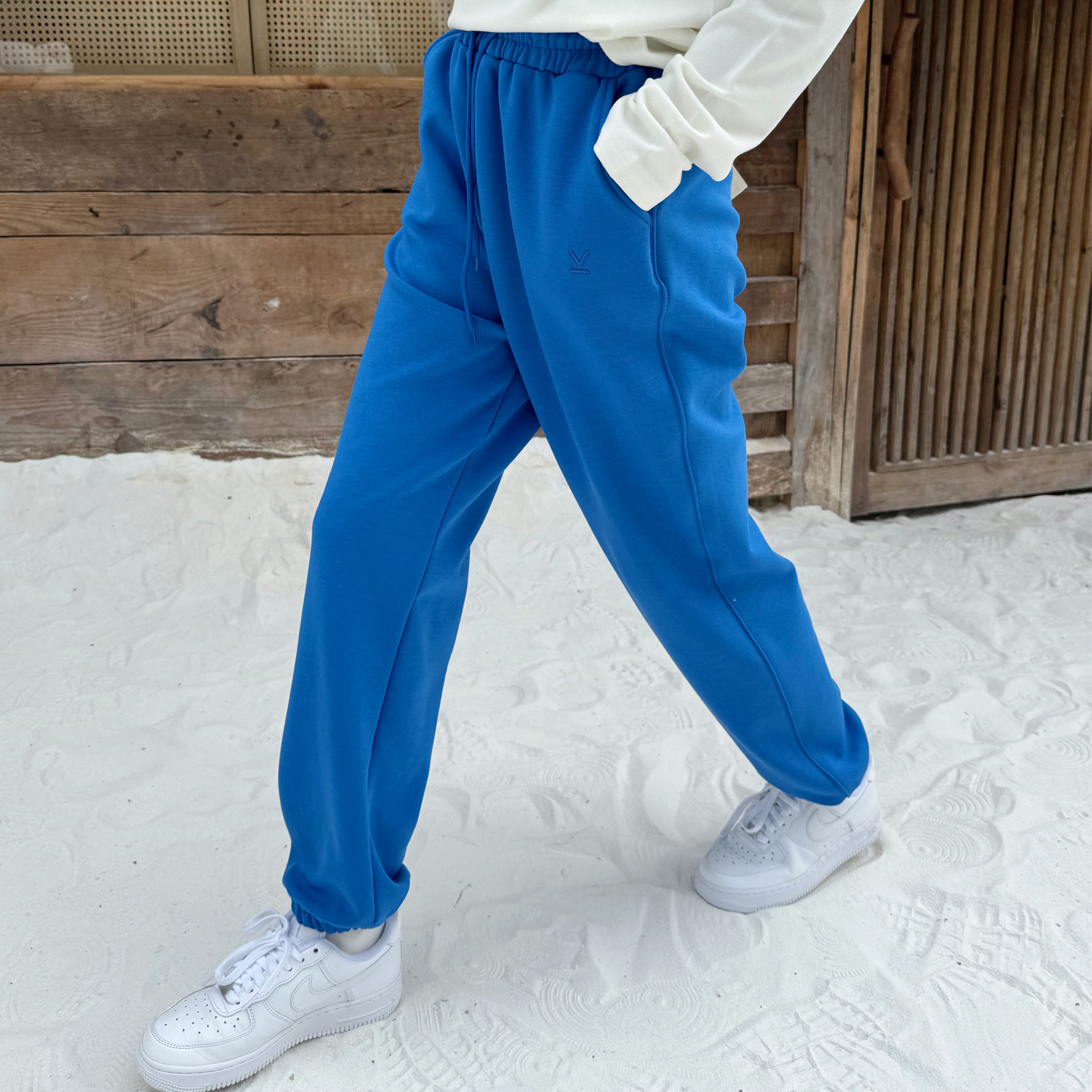 女大童加绒运动卫裤冬季束脚青少年儿童宽松男童韩版休闲长裤蓝色,淘宝优惠券,粉丝福利购,淘宝优惠卷