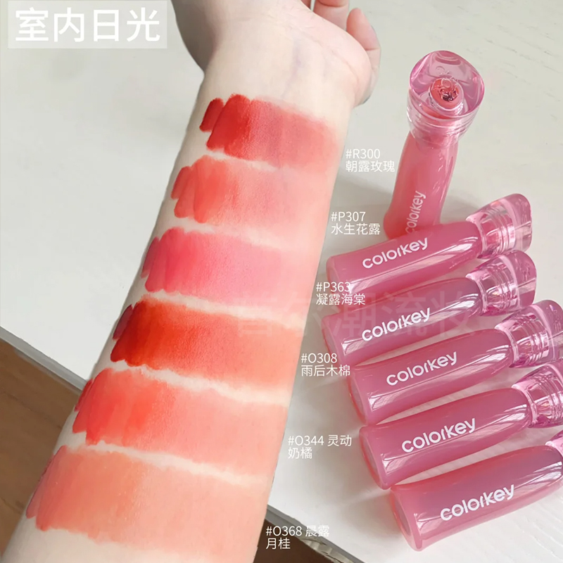 Colorkey珂拉琪水雾唇露升级款r300玫瑰唇釉雾面哑光显白不沾杯女 - 图3