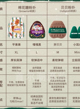 小詹同款~凹凸迷思绒冬雪境粉扑泡泡贝软高弹服帖气垫植绒不吃粉