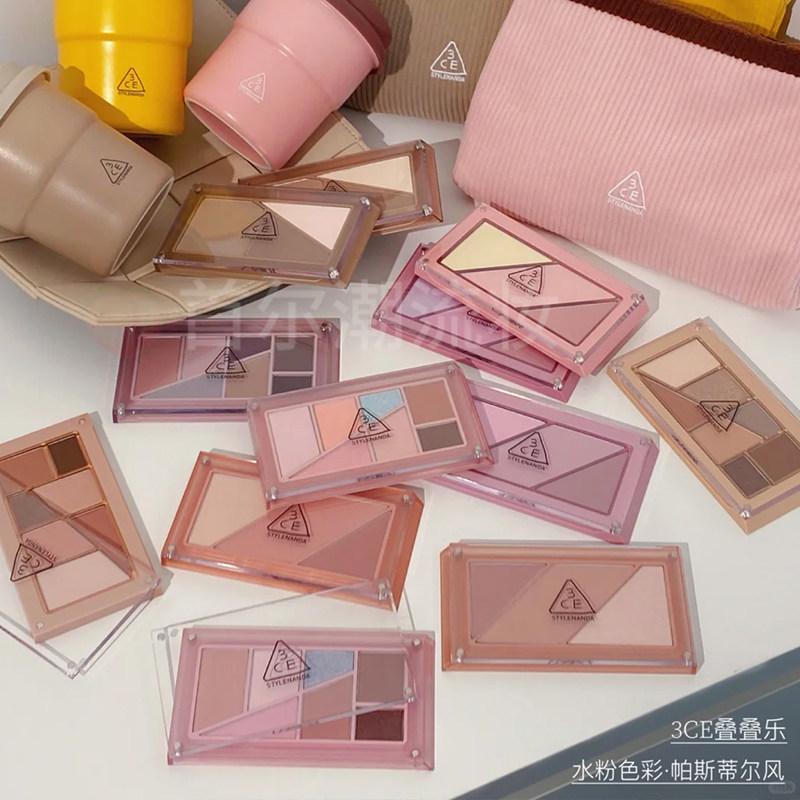 3CE叠叠乐腮红眼影盘新款胭脂低饱和彩妆盘哑光日常淡妆膨胀色女,淘宝优惠券,粉丝福利购,淘宝优惠卷