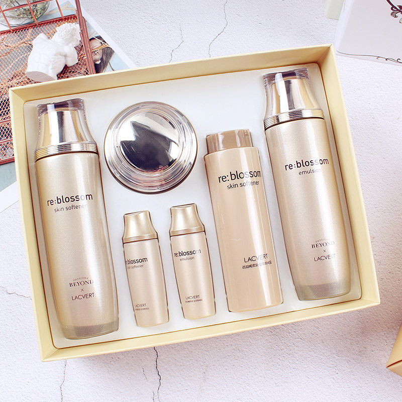 lg韩国lacvert蝶妆拉格贝尔3件 首尔潮流妆面部护理套装