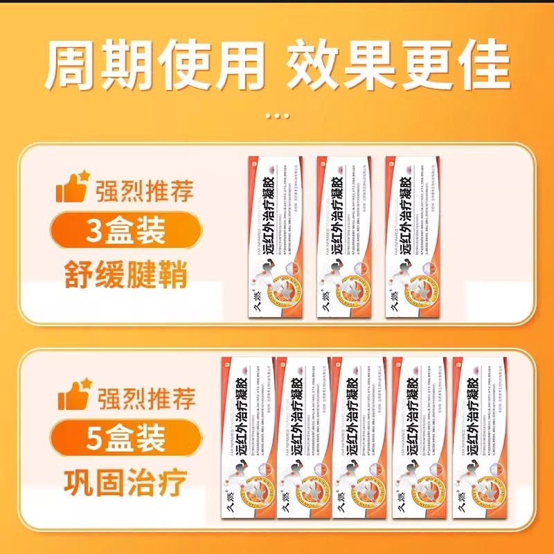 久燃远红外治疗凝胶腱鞘炎肩周炎久然专用膏药官方旗舰店正品16fl - 图1