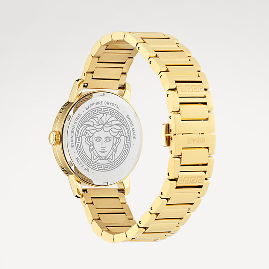 【6期免息】VERSACE范思哲24年新款瑞士男手表大表盘黑金手表