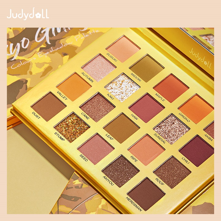 Judydoll橘朵银杏色眼影盘 Judydoll橘朵银杏色眼影盘枫叶珠光哑光细闪亮片新手 百思特网
