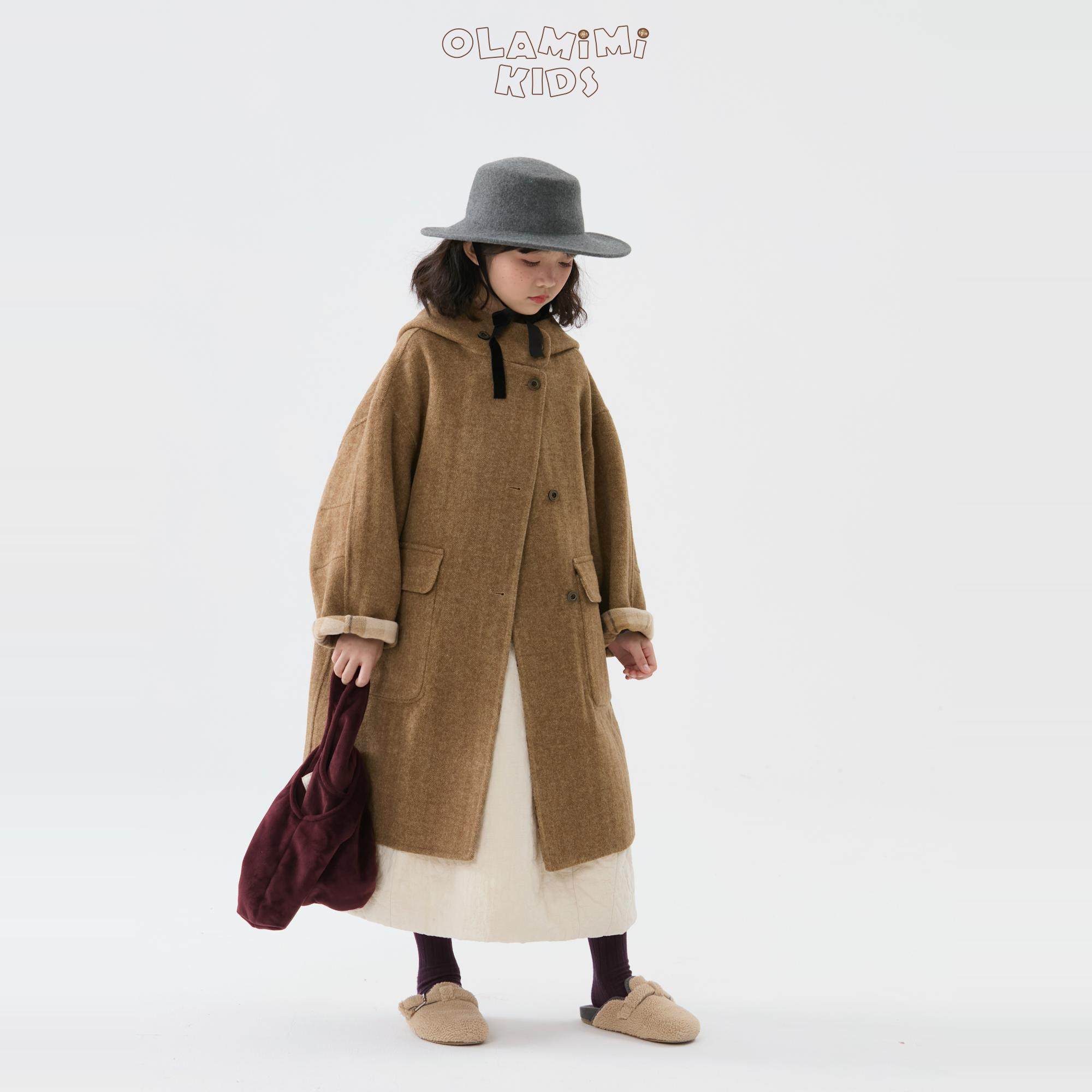 OLAMIMI定制 2024冬 亲子简约高级感精致大气夹棉保暖中长款半裙,淘宝优惠券,粉丝福利购,淘宝优惠卷