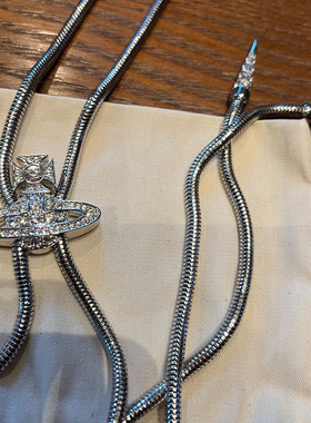 精工磁吸土星领带结项链长款古巴毛衣链一款两戴锁骨链