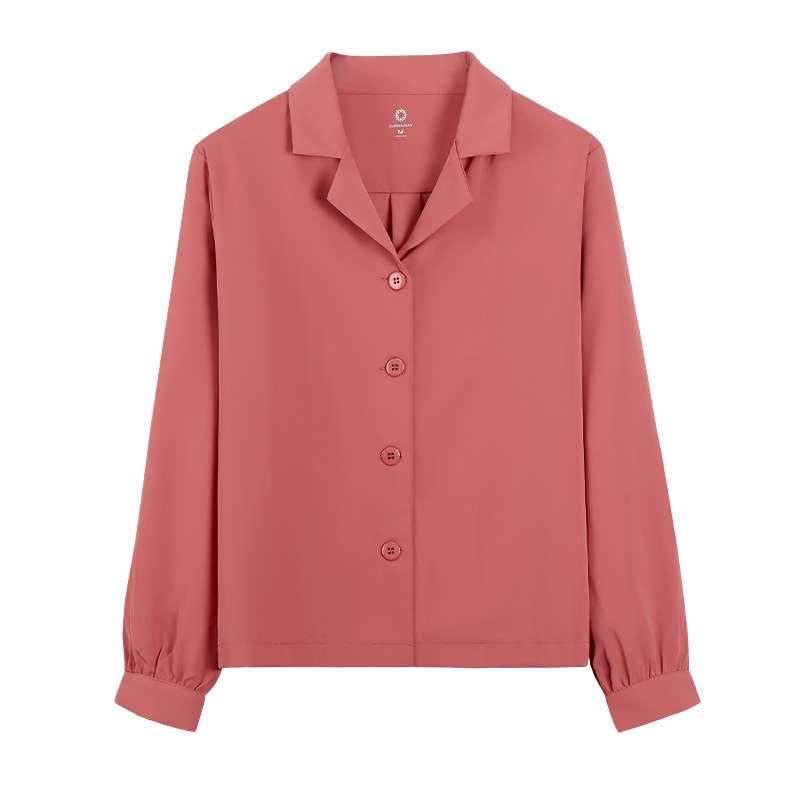 假日概念泡泡袖雪纺冷淡风女士衬衫 假日概念衬衫