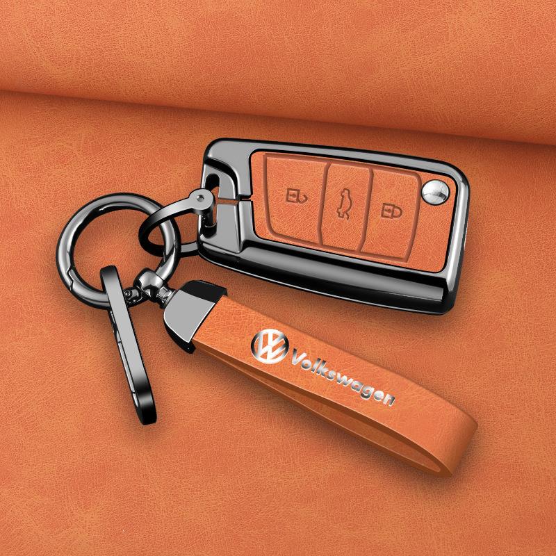 专用迈腾B7钥匙套大众CC钥匙一键启动2016 15 13 12 11款车壳扣包 - 图0