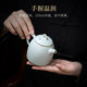 ເຕົາຊາ Ru kiln azure Qinquan ເຮັດດ້ວຍມືບໍລິສຸດ
