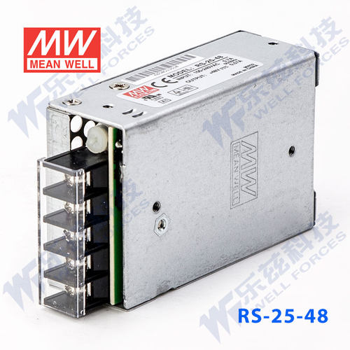 明纬 RS-25-48 开关电源220V转48V直流0.57A 台湾品牌 质保三年 - 图3