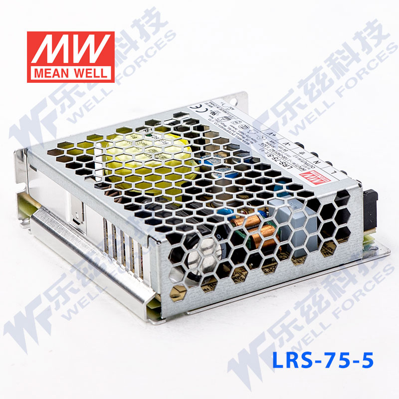 LRS-75-5台湾明纬70W5V开关电源14A直流DC变压器-图2