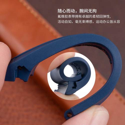 原装款氟橡胶手表带22适用劳力士海使型深潜新鬼王m126660 136660 - 图1