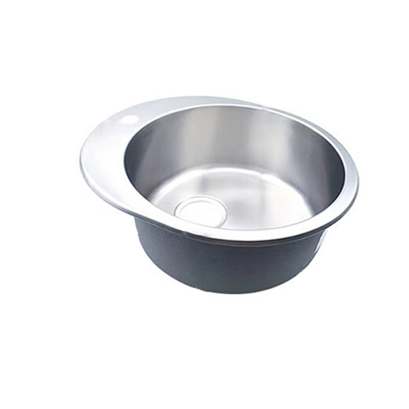 科勒厨房水槽吧台圆型洗菜盆台上台下两用不锈钢厨盆3046T单槽,淘宝优惠券,粉丝福利购,淘宝优惠卷