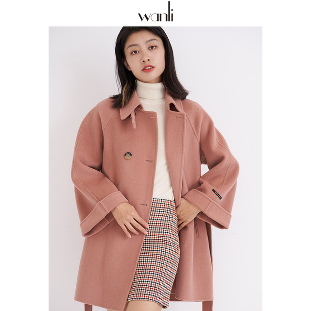 Renaissance petite double-sided woolen coat for women