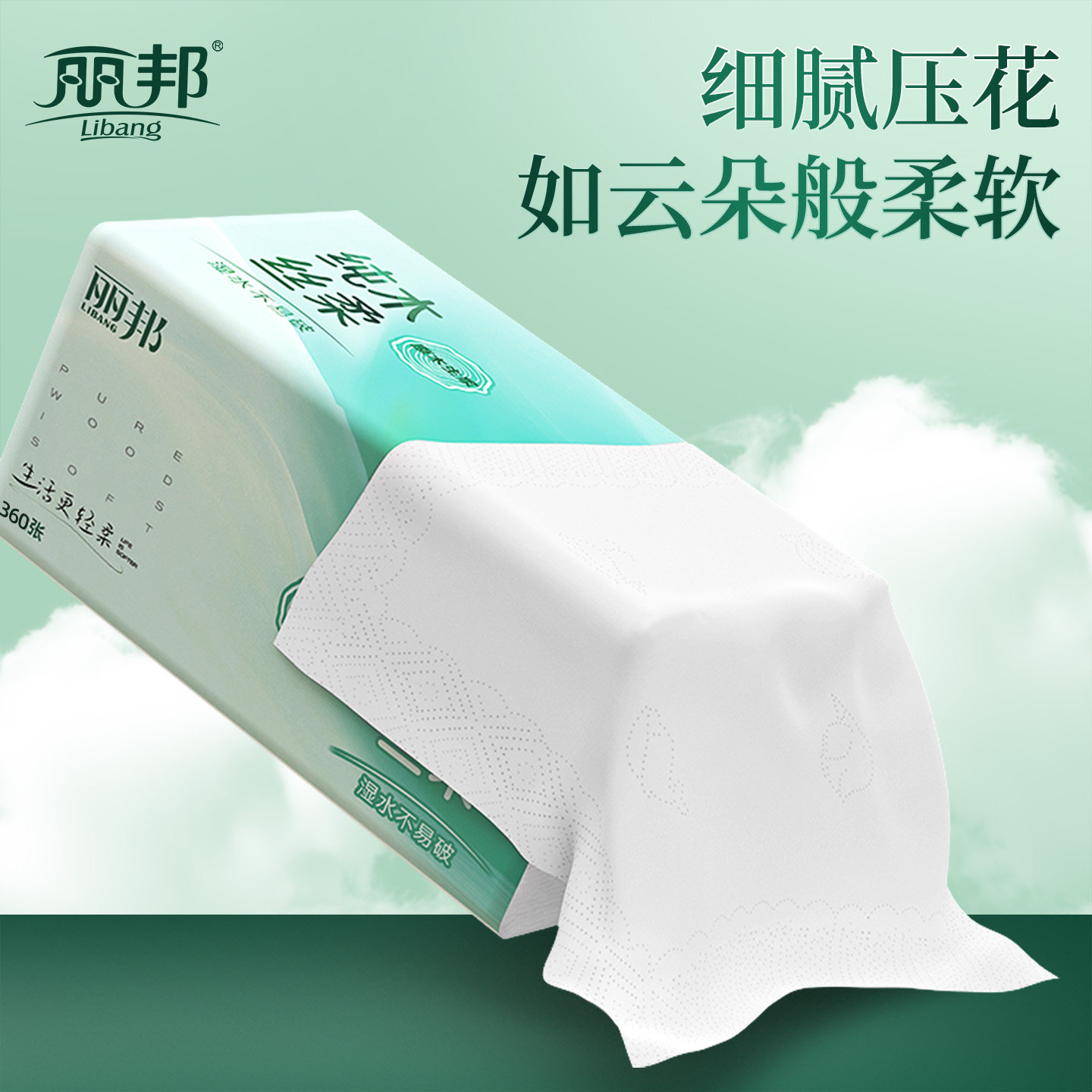 丽邦卫生纸抽纸家用实惠装整箱纸巾湿面巾厕纸餐巾纸100%原生木浆