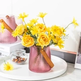 Nordic ins Vase Swing Hand -Handle Стеклянная гостиная Прозрачная цветочная композиция