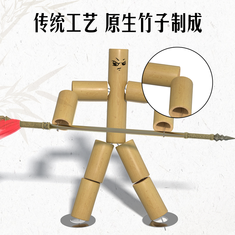 竹节人六年级手工制作材料包双人对战玩具桌豪华成品高级金属武器-图1